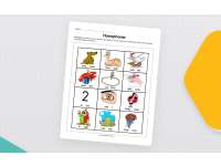 Homophones Picture Worksheet preview