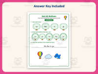 Hot Air Balloon High Frequency Words Worksheet – Preschool Sight Words preview 3