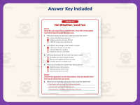 Hot Weather, Cool Fan Reading Comprehension Worksheet – 3rd Grade preview 3
