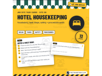 Hotel Housekeeping Job Skills Task Cards | Beds, Bathrooms + Safety preview