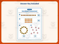 How Many Assessment Worksheet – Kindergarten Counting Practice preview 3