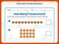 How Many Assessment Worksheet – Kindergarten Counting Practice preview 4