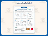 How Many Faces and Vertices? Worksheet – 2nd Grade Geometry & Shapes preview 3