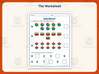 How Many Worksheet – Kindergarten Counting Practice + Answer Key preview 2