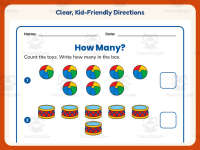 How Many Worksheet – Kindergarten Counting Practice + Answer Key preview 4