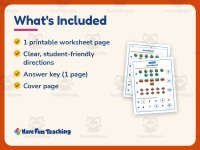 How Many Worksheet – Kindergarten Counting Practice + Answer Key preview 5