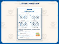 How Much Time Passed To The Hour Worksheet – 2nd Grade Clocks Practice preview 3