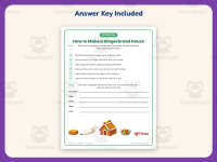How to Make a Gingerbread House Worksheet – 3rd Grade Christmas preview 3