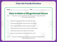 How to Make a Gingerbread House Worksheet – 3rd Grade Christmas preview 4