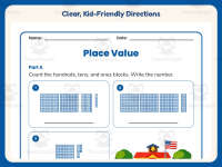 HTO Place Value Worksheet – 2nd Grade Math Practice + Answer Key preview 4