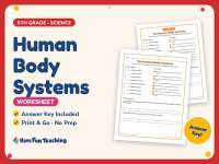 Human Body Systems Worksheet – 5th Grade Anatomy Practice + Answer Key preview