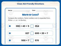 Hundreds More or Less Worksheet – 2nd Grade Inequalities Practice preview 4