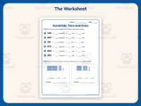 Hundreds Tens Ones Worksheet – 2nd Grade Place Value Practice preview 2