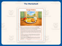 Hunger Shakes Reading Comprehension Worksheet – 2nd Grade Practice preview 2