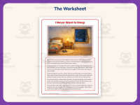 I Never Want to Sleep Reading Comprehension Worksheet – 3rd Grade preview 2