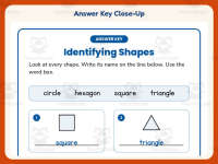 Identifying 2-D Shapes Worksheet – Kindergarten Geometry Practice preview 7