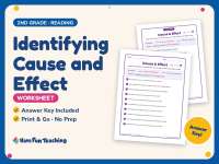 Identifying Cause and Effect Worksheet – 2nd Grade Reading Practice preview