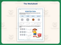 Identifying Coins Worksheet – 1st Grade Money Practice + Answer Key preview 2