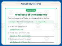 Identifying Predicates Worksheet – 2nd Grade Subject and Predicate preview 7