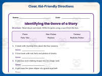 Identifying the Genre of a Story Worksheet – 2nd Grade Genres Practice preview 4