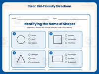 Identifying the Name of Shapes Worksheet – 2nd Grade Geometry Practice preview 4