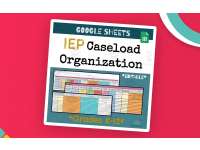 IEP Caseload Organization Spreadsheet preview