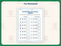 If I Know This Then I Know Addition Worksheet – 1st Grade Properties preview 2