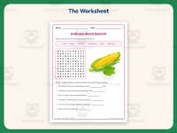 Indiana Word Search Worksheet – 1st-6th Grade States Practice preview 2