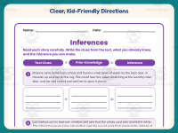 Inference Graphic Organizer Worksheet – 4th Grade Grammar Practice preview 4
