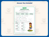 Inflectional Verbs Worksheet – 2nd Grade Grammar Practice + Answer Key preview 3