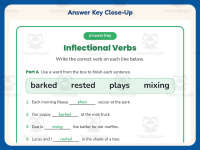 Inflectional Verbs Worksheet – 2nd Grade Grammar Practice + Answer Key preview 7