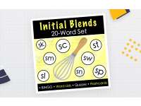 Initial Beginning Consonant Blends sc, sk, sl, sm, sn, sp, st, sw Print + Digital preview