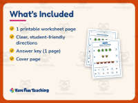 Insect Counting Numbers 1-5 Worksheet – Kindergarten Insects Practice preview 5