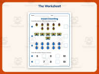 Insect Counting Numbers 6 – 10 Worksheet – Kindergarten Insects preview 2