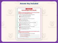 Interesting or New Words Worksheet – 3rd Grade Context Clues Practice preview 3