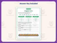 Irregular Verbs Worksheet – 3rd Grade Grammar Practice + Answer Key preview 3