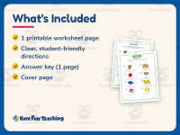 Is Are Pictures Worksheet – 2nd Grade Verbs Practice + Answer Key preview 5