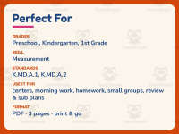 Is it Hot or Cold Worksheet – Kindergarten Measurement Practice preview 6