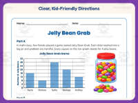 Jelly Bean Data Worksheet – 3rd Grade Animals & Graphing Practice preview 4
