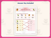 Jungle Animals Alphabet Worksheet – Preschool Letter Recognition preview 3