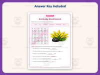 Kentucky Word Search Worksheet – 3rd Grade States Practice preview 3