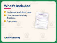 Key Details Graphic Organizer Worksheet – 1st Grade Main Idea Practice preview 5