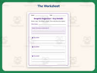Key Details Graphic Organizer Worksheet – 1st Grade Main Idea Practice preview 2