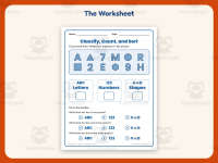 K.MD.3 Common Core Worksheet – Kindergarten Counting & Sorting preview 2
