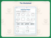 Know Your Shapes Worksheet – 1st Grade Geometry Practice + Answer Key preview 2