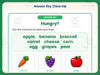 Label Food Names Worksheet – 1st Grade Health and Nutrition Practice preview 7