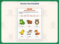 Labeling Animal Names Worksheet – 1st Grade Animals Practice preview 3
