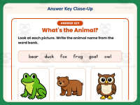 Labeling Animal Names Worksheet – 1st Grade Animals Practice preview 7