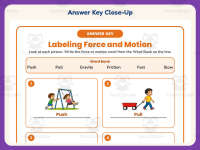 Labeling Force and Motion Worksheet – 3rd Grade Energy & Machines preview 7