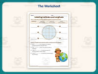 Labeling Latitude and Longitude Worksheet – 4th Grade Geography & Maps preview 2
